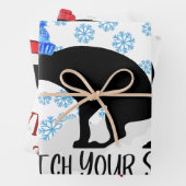 Funny Kackend Hundeweihnacht Geschenkpapier Set (Beispiel)