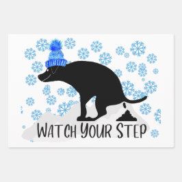 Funny Kackend Hundeweihnacht Geschenkpapier Set