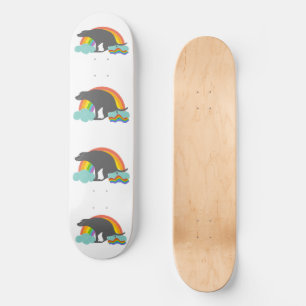 Funny kackend Regenbogen Dog Skateboard