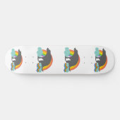 Funny kackend Regenbogen Dog Skateboard (Horizontal)