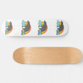 Funny kackend Regenbogen Dog Skateboard (Horizontal)