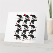 Funny Kackend Weihnachtshunde Karte (Rückseite)