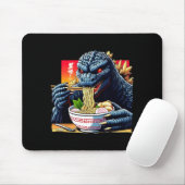 Funny Kaiju Eating Ramen Japanese Monster Lover Bi Mousepad (Mit Mouse)