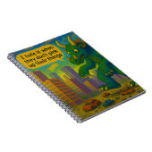 Funny Kaiju Monster Art auf Sachen Fantasy Notizblock (Rechte Seite)