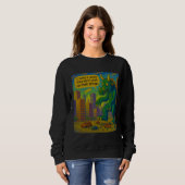 Funny Kaiju Monster Art auf Sachen Fantasy Sweatshirt (Vorne ganz)