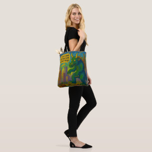 Funny Kaiju Monster Art auf Sachen Fantasy Tasche
