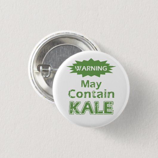 Funny Kale Button (Vorne & Hinten)