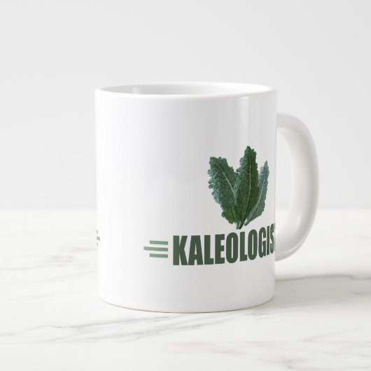 Funny Kale Jumbo-Tasse (Vorderseite Rechts)