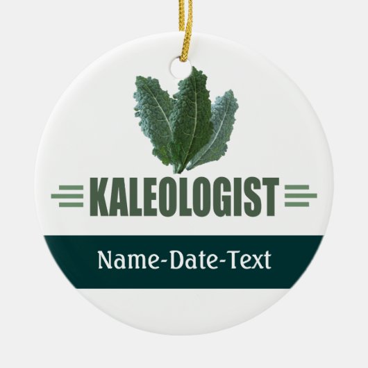 Funny Kale Keramikornament (Vorne)