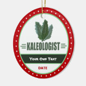 Funny Kale Liebhaber Keramikornament (Links)