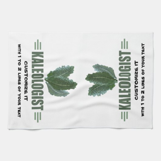 Funny Kale Lover Küchentuch (Horizontal)