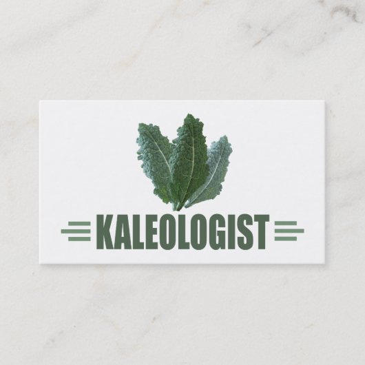 Funny Kale Lover Visitenkarte (Vorderseite)