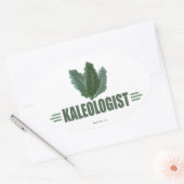 Funny Kale Ovaler Aufkleber (Umschlag)