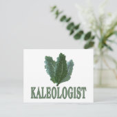 Funny Kale Postkarte (Stehend Vorderseite)
