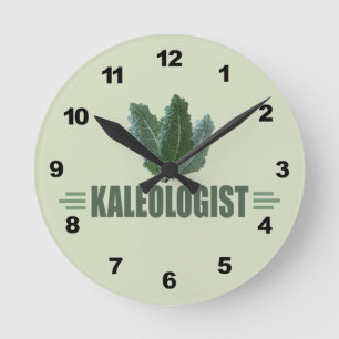 Funny Kale Runde Wanduhr