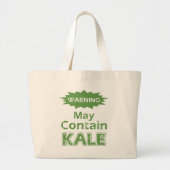 Funny Kale Tote Bag Jumbo Stoffbeutel (Vorne)