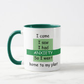 Funny kam ich, sah, hatte ANXIETY, ging Zuhause me Tasse (Links)