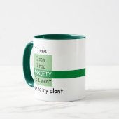 Funny kam ich, sah, hatte ANXIETY, ging Zuhause me Tasse (Vorderseite Links)