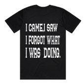 Funny kam ich sah Zitat Sarcastic vergessenes Shir T-Shirt