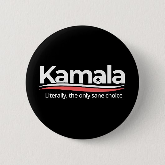 Funny kamala 2024, buchstäblich die einzige Sane-W Button (Vorderseite)