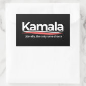 Funny kamala 2024, buchstäblich die einzige Sane-W Rechteckiger Aufkleber (Tasche)