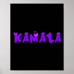 Funny Kamala Cat Lady Kamala Harris Präsident 2024 Poster