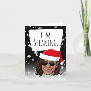 Funny Kamala Christmas: Ich spreche gerade Karte
