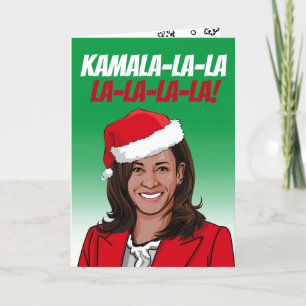 Funny Kamala Christmas Karte