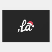 Funny Kamala Harris 2024 Comma La Christmas Geschenkpapier Set (Vorderseite)