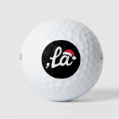 Funny Kamala Harris 2024 Comma La Christmas Golfball (Vorderseite)