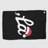 Funny Kamala Harris 2024 Comma La Christmas Golfhandtuch (Horizontal)