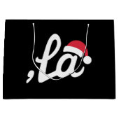 Funny Kamala Harris 2024 Comma La Christmas Große Geschenktüte (Vorderseite)