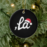 Funny Kamala Harris 2024 Comma La Christmas Keramik Ornament<br><div class="desc">Funny Kamala Harris 2024 Comma La Christmas</div>