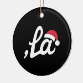 Funny Kamala Harris 2024 Comma La Christmas Keramik Ornament (Links)