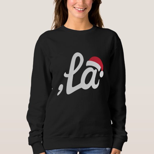 Funny Kamala Harris 2024 Comma La Christmas Sweatshirt (Vorderseite)
