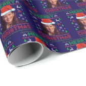 Funny Kamala Harris 2024 Frohe Weihnachtsgeschenke Geschenkpapier (Rolleneckpunkt)