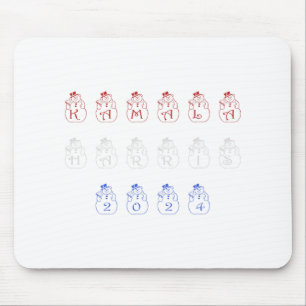 Funny Kamala Harris 2024 Frohe Weihnachtsschreiben Mousepad