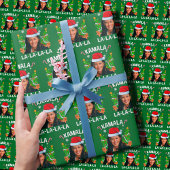 Funny Kamala Harris 2024 Grüne Weihnachten Geschenkpapier