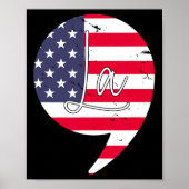 Funny Kamala Harris 2024 Präsident Comma La Americ Poster (Vorne)