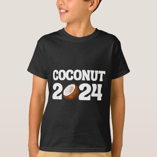 Funny Kamala Harris 2024 Statement Democrat Coconu T-Shirt (Vorderseite)