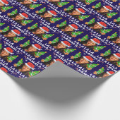 Funny Kamala Harris 2024 Weihnachten Ugly Geschenk Geschenkpapier (Ecke)
