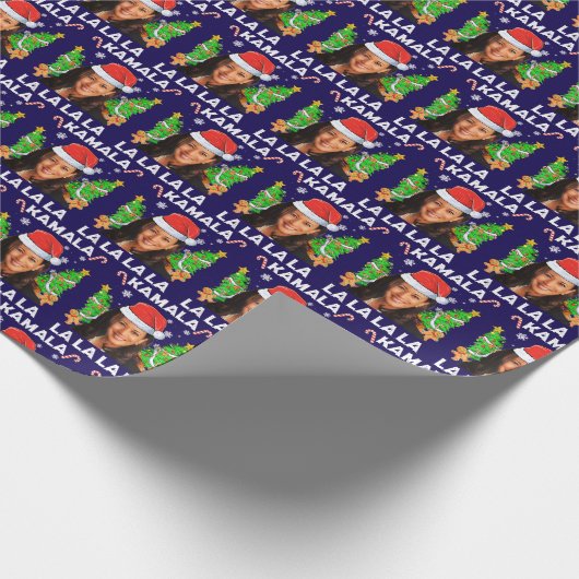 Funny Kamala Harris 2024 Weihnachten Ugly Geschenk Geschenkpapier (Ecke)