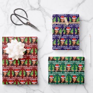 Funny Kamala Harris 2024 Weihnachten Ugly Geschenk Geschenkpapier Set