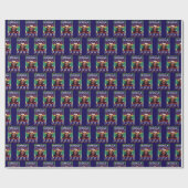 Funny Kamala Harris 2024 Weihnachts Comma La Gift Geschenkpapier (Flach)