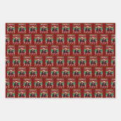 Funny Kamala Harris 2024 Weihnachts Comma La Gift Geschenkpapier Set (Vorderseite)