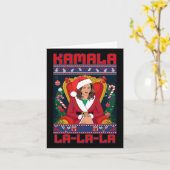Funny Kamala Harris 2024 Weihnachts Comma La Men W Karte (Gelbe Blume)
