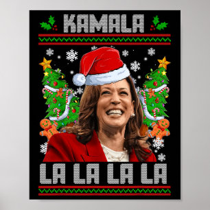 Funny Kamala Harris 2024 Weihnachts Comma La Men W Poster