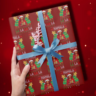 Funny Kamala Harris 2024 Weihnachtsfrauen Weihnach Geschenkpapier