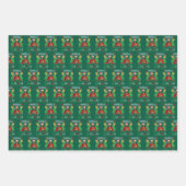 Funny Kamala Harris 2024 Weihnachtsfrauen Weihnach Geschenkpapier Set (Vorderseite 2)