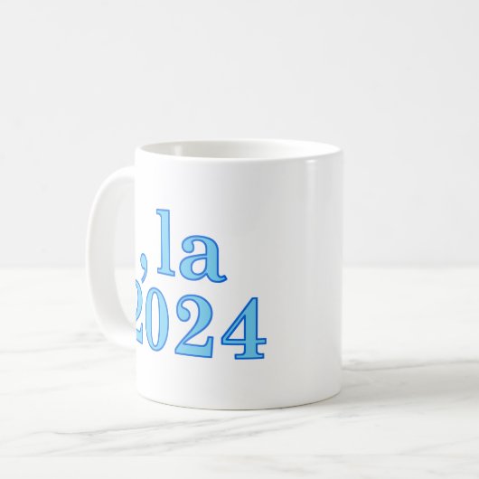 Funny Kamala Harris Comma La 2024 Kaffeetasse (Vorderseite Links)